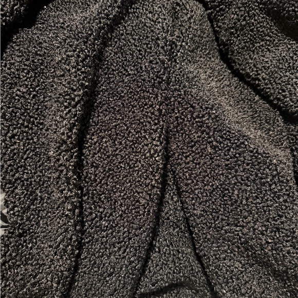 Denim Trucker Jacket Washed Black H&M &Denim Women’s Small sherpa lined & collar - Picture 6 of 8